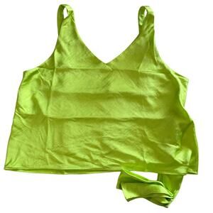 WILDFANG Empower Satin Cami Neon Green M NWT $68
